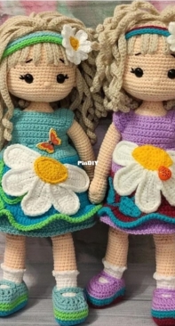 Kenes Berem - Didi - Doll in a dress with a daisy