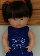Crochet Dress, shoes, hat and bag for Nenuco Doll