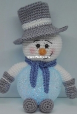 Sils Corner - Snowman with led ball - Dutch - Free
