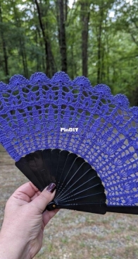 ZomBambie Crochet - Brandi Brewer - Ankh Hand Fan