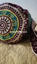 Mosaic crochet bag