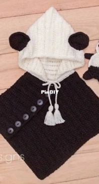 Briana K Designs - Briana A Kepner - Panda Bear Poncho and Buddy - Free