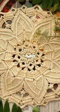 Natalis Art - Natalia Klyueva - Наталья Клюева - Taiya doily - Салфетка Тайя - Russian - Free