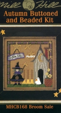 Mill Hill MHCB168 Autumn Buttoned and Beaded - Broom Sale