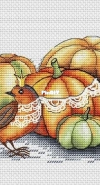 Bird with Pumpkins by Svetlana Sichkar XSD