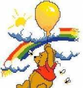 Vervaco 76-934 Poohs Rainbow (pat)