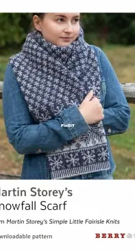 Snowfall Scarf by Martin Storey
