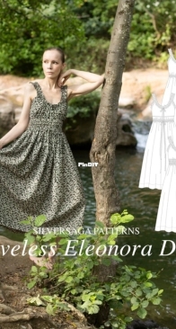 Silversaga Patterns - Eleonora Sleeveless Dress - Sizes 34-50