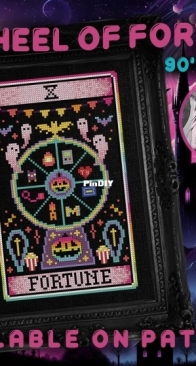 The Witchy Stitcher - Nostalgic Tarot - Wheel of Fortune 2 by Meg Black