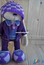Crochet Bunny Art - Irina Tarasova - Amethyst Set - Translated