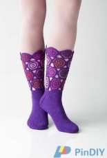Schachenmayr-R0237- Circle Socks  by Charles D Gandy - Free