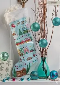 The Night Before Christmas Stocking by Faye Walsh from Cross Stitcher 364 XSD