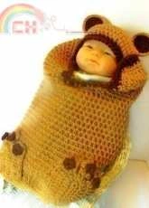 Sandys Cape Cod Originals - Sandy Powers - 140 Bear Cocoon Crochet Pattern