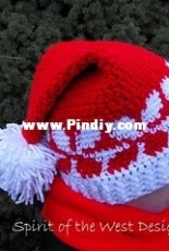 The Spirit of the West Designs - Helene Yates - Poinsettia Stocking Hat