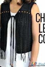 Mondays Crochet -Black vest with tassels -Free