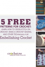 CrochetMe - 5 Free Embellishing Crochet