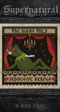 The Witchy Stitcher - Seductive Kermit by Meg Black