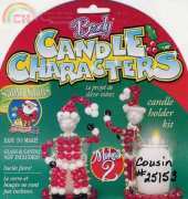 Cousins Beady- Candle Characters Santa