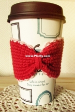 Hello Happy - Lisa - Lace Bow Coffee Cup Sleeve