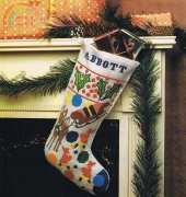 Reindeer and Elves Christmas Stocking - Womans Day Christmas Cross Stitch