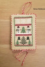 Frosty Friends van Blue Ribbon Designs uit Just Cross Stitch Christmas Ornaments 2017.