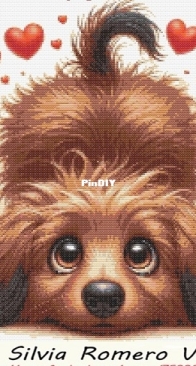 Dog with Hearts by Silvia Romero Vieira - Free