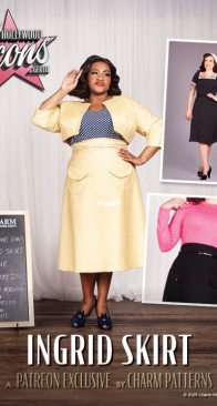 Charm Patterns - Ingrid Skirt