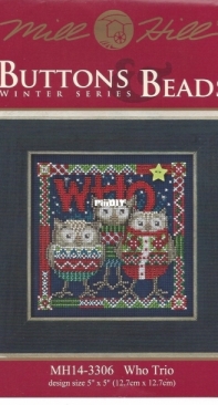 Mill Hill Buttons & Beads - Winter Series MH14-3306 Who Trio XSD