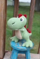 Creative Craft Series - Miles of Crochet - Kristel Koevenig - Tiny T-Rex Plush - Free