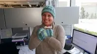 Simple Cable Mitts & Hat by Cathy Dages-Free