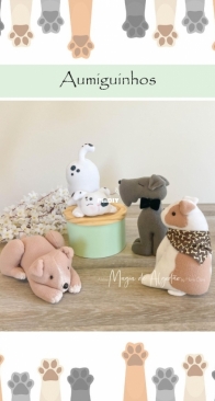 Atelier Magia de Algodao - Maria Clara Schvambach  - Little Friends - Aumiguinhos - Portuguese