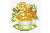 The Vermillion Stitchery - 2011 Teacup Posies - June - Rose - Free