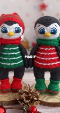 Sovushkin mir toys - Elena Ashlapova - Christmas Penguin  - English