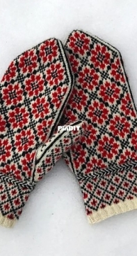 Russian Flower Mittens by Kristen McLaren