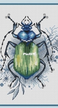 The Green Beetle by Alla Erokhova/Erohova