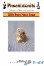 Phoenixknits-Little Brown House Mouse by Phoeny