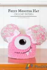 Hopeful Honey- Olivia Kent- Newborn Fuzzy Monster Hat-  Free