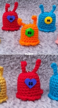 Crochet at Teris - Teri Hamilton - Sea Slug Keychains - Free