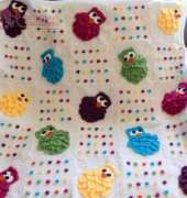 Shana Galbraith - Rainbow Owls Baby Blanket Pattern