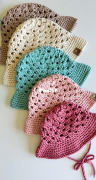 MJs Off the Hook Design - Michelle Moore - Wallflower Granny Stitch Hat