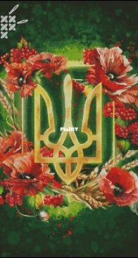 National emblem2_Ukraine by Katrusiny Rukodelki