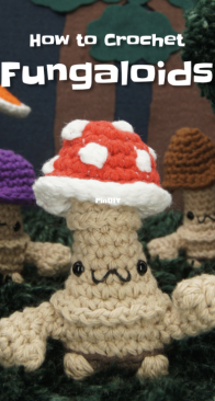 Club Crochet - Louies Loops - Louis Mensinger - Fungaloids (Mushroom Men)