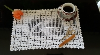 Square filet crochet doily