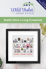 Wild Violet Cross Stitch - Reddit SAL Complete - Free