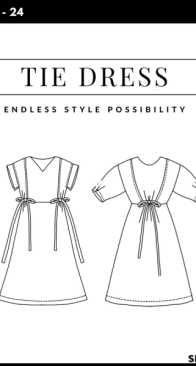 Tie Dress by Sewing Therapy - Sara Kim