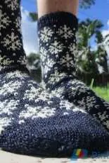 Flurry Socks by Melissa Kemmerer-Free