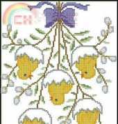 Permin of Copenhagen 68-8323 - Easter Loper Met Gele Bloemen