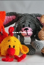Haekelgetier - Motley Crochet Crew - Sandra Hawlik - Eggwarmers Miez, Mummel, Brumm and Pieps - Eierwarmer Miez, Mummel, Brumm and Pieps - German