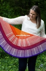 Indiana Sunset Shawl by Lisa K. Ross