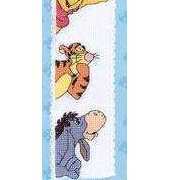 Designer Stitches E26 Peeping Pooh and Friends Bookmark